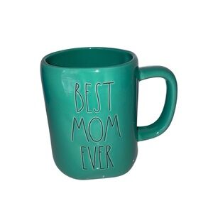 Best Mom Ever Teal Ceramic Coffee Mug By Rae Dunn